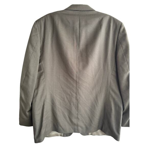 Oscar de la Renta Men’s Brown 2 Button Vintage Suit Jacket 46R - Picture 6 of 10